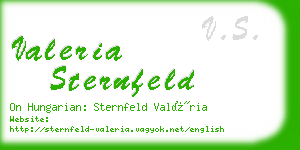 valeria sternfeld business card